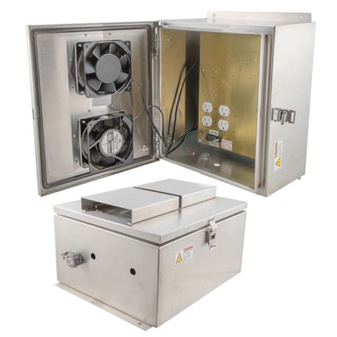 metal enclosure with vents|nema 3r enclosure with fan.